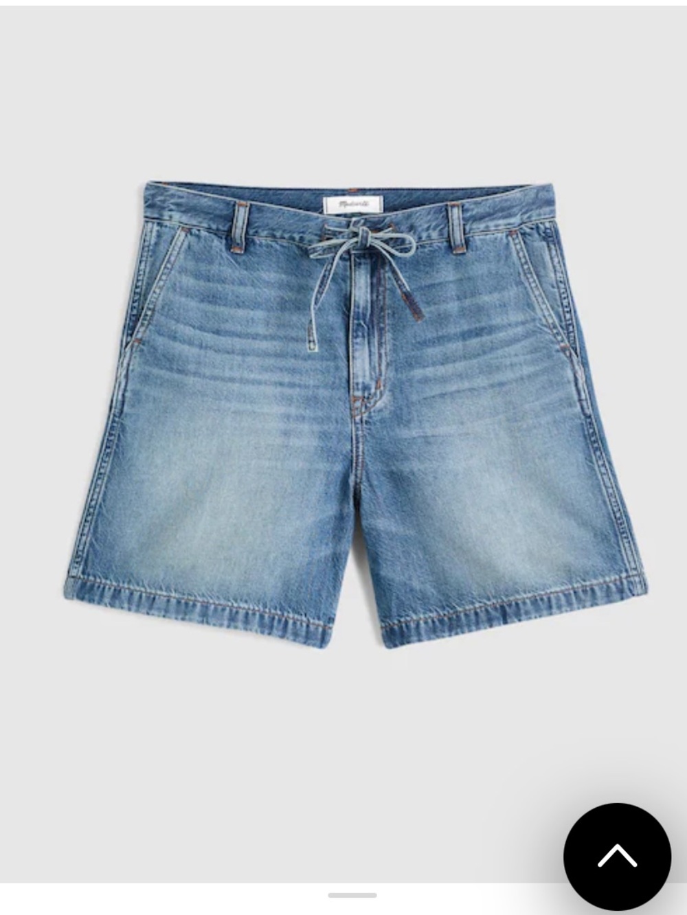 Madewell Drawstring Jean Shorts